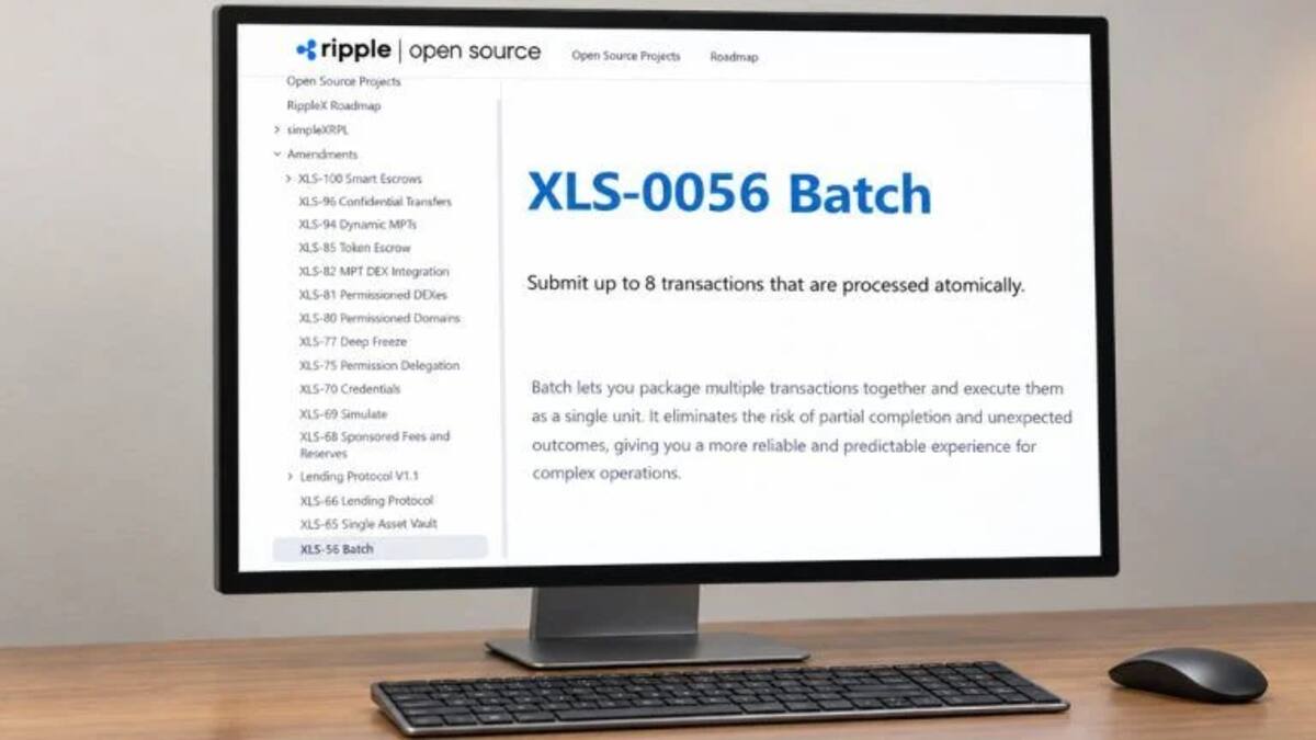 XRP Ledger 9 октября активирует BatchV1_1 при поддержке 85,71% валидаторов