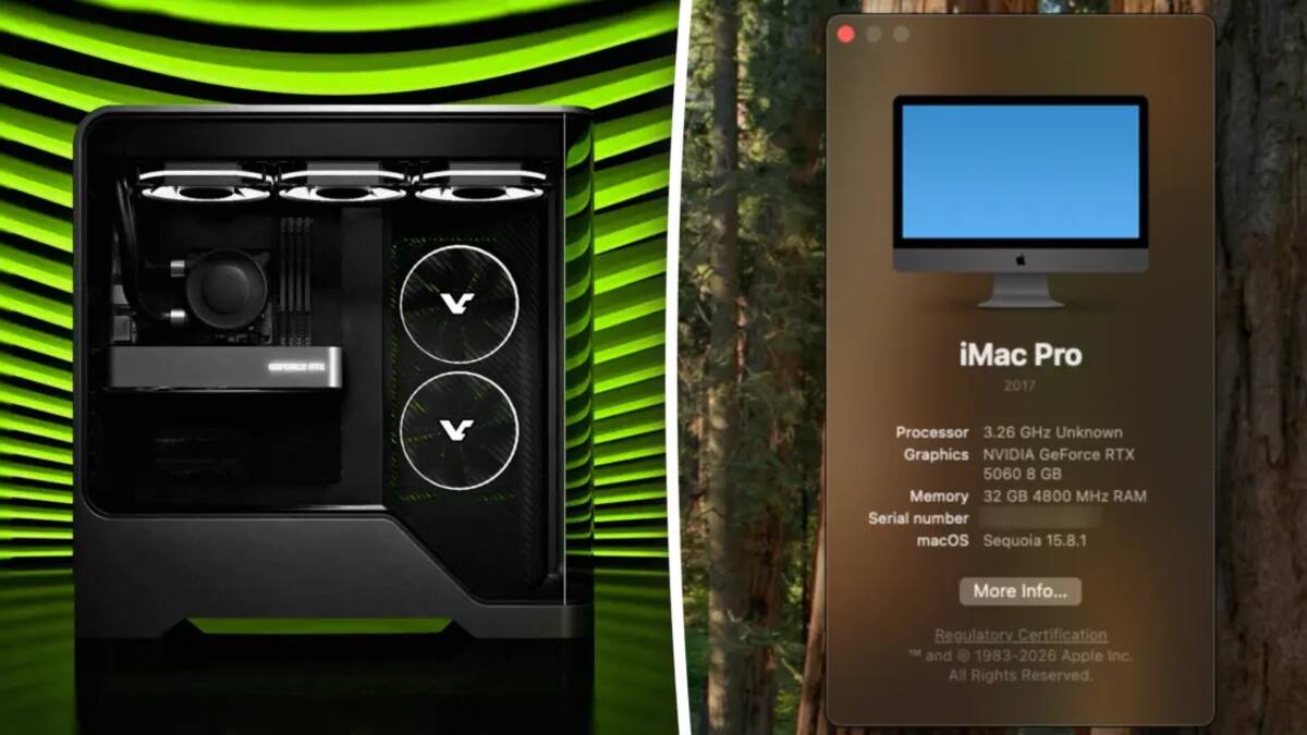 Разработчик NullMoth выпустил драйвер GeForce для macOS 15