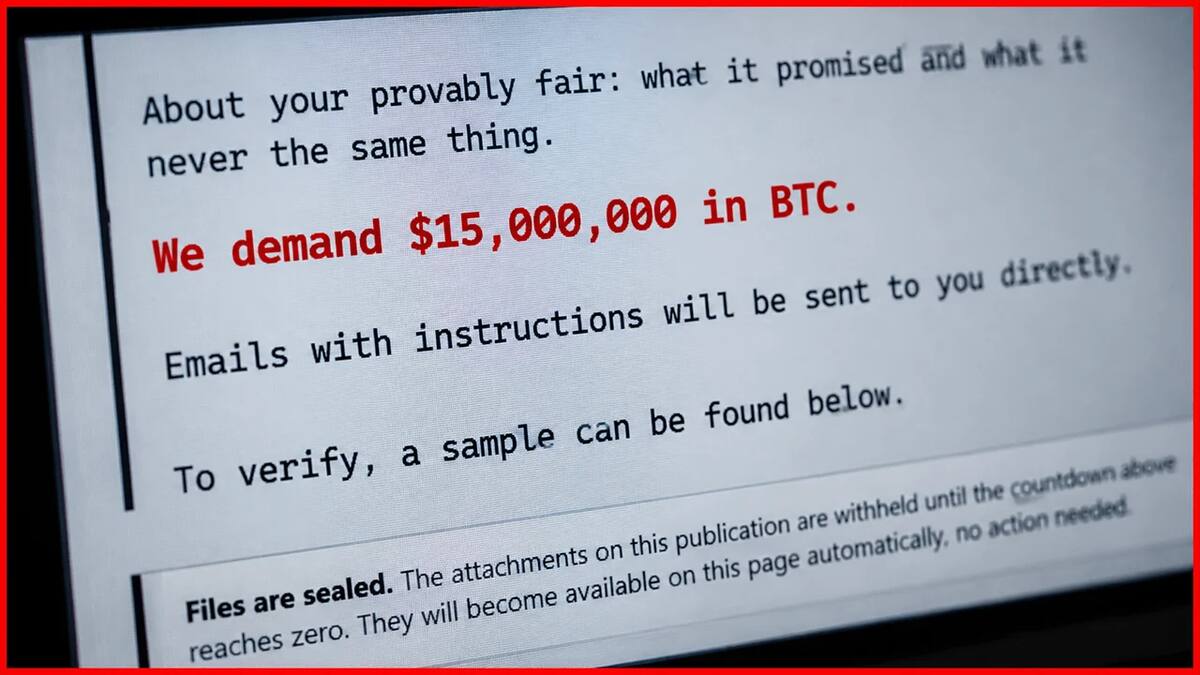 Gamdom требует выкуп $15 млн в биткоинах за базу данных после взлома