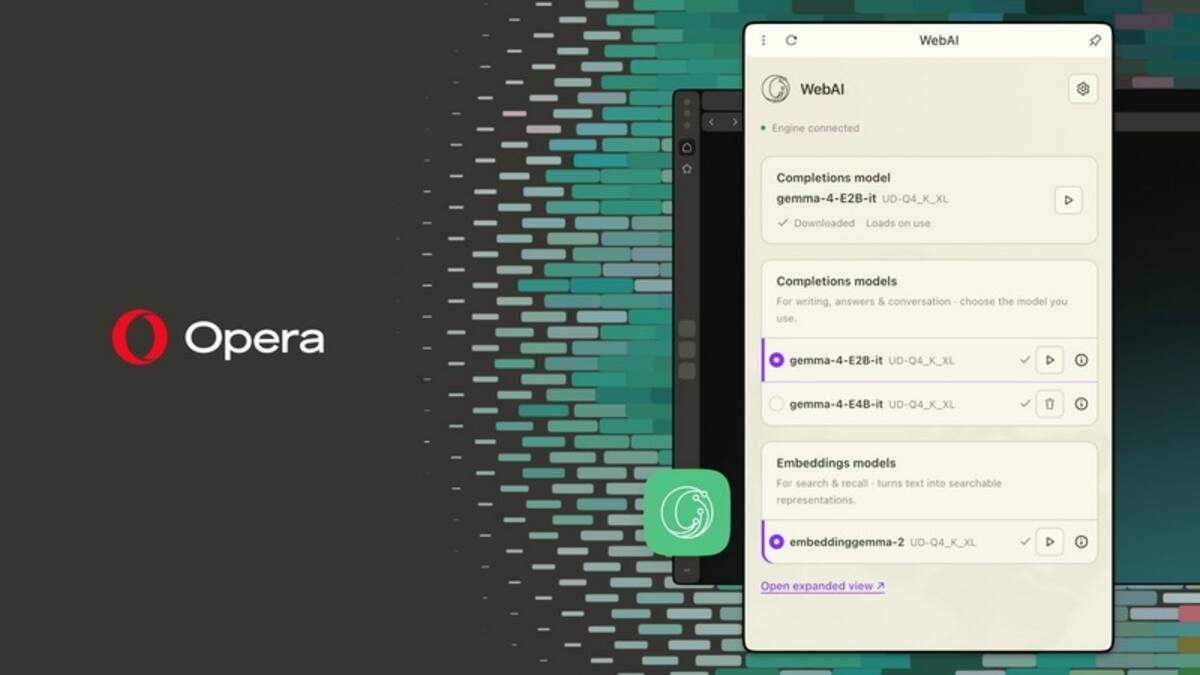Opera представила стандарт WebAI для запуска ИИ-моделей в браузере без облака