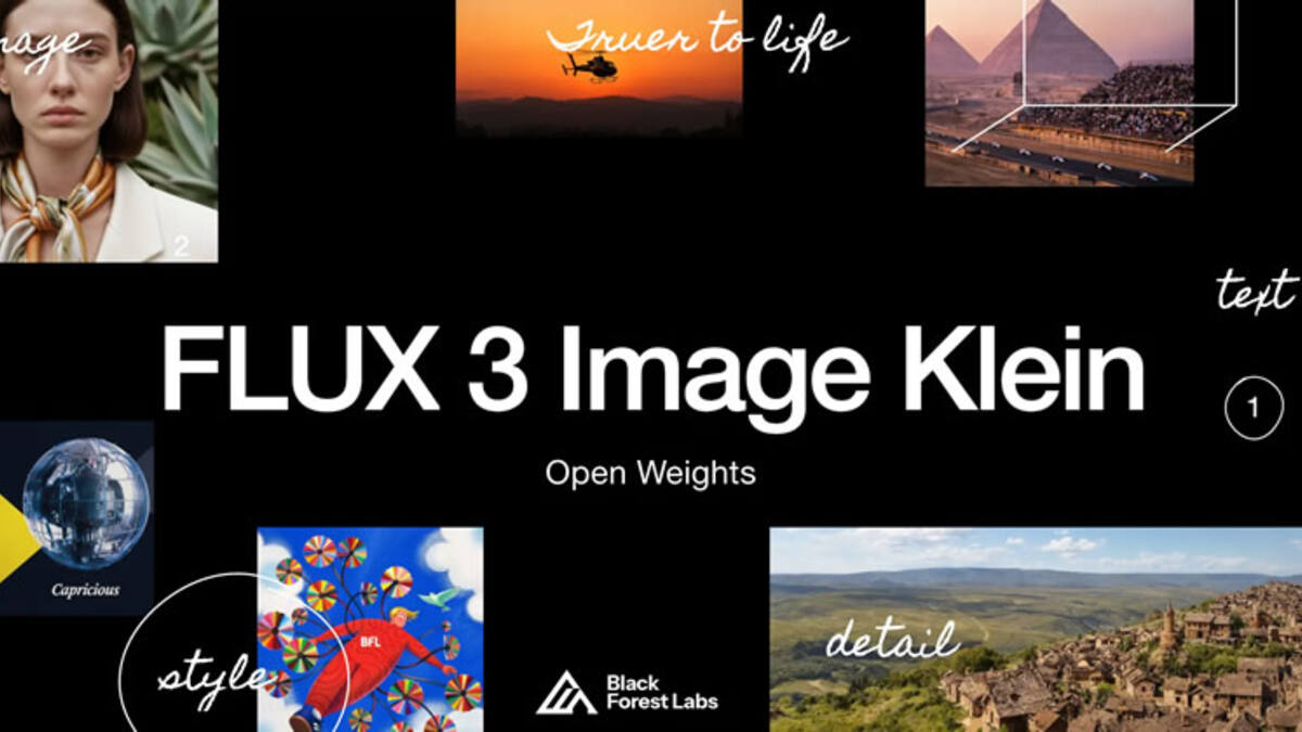 Black Forest Labs выпустила FLUX 3 Image Klein — открытую модель на 5,6 млрд параметров