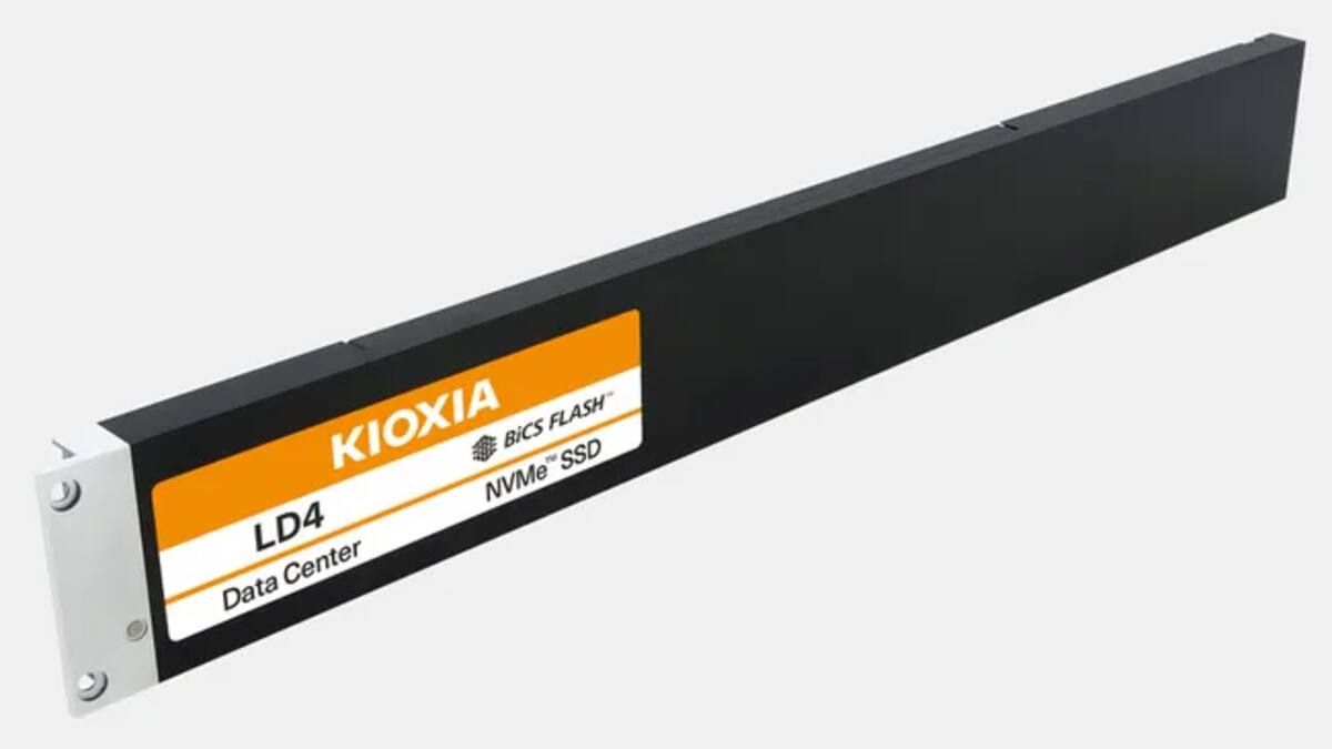 Kioxia представила серверные SSD LD4 объемом до 122,88 ТБ