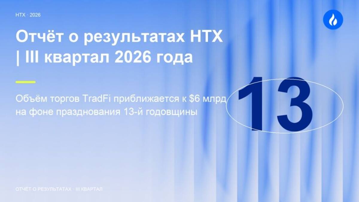 HTX за III квартал нарастила оборот TradFi до $4,1 млрд